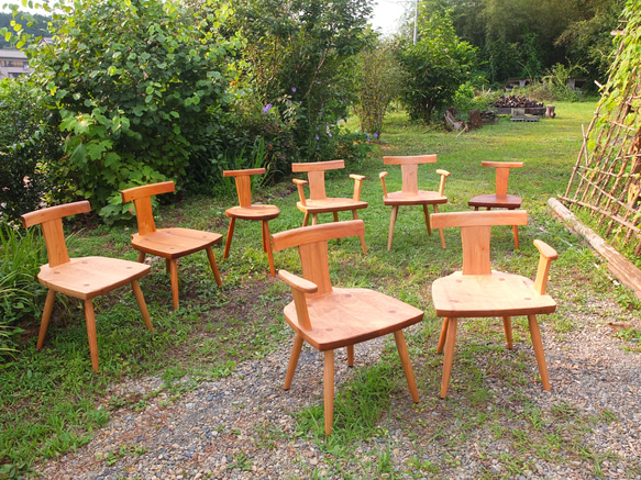 【受注生産】　くるみ椅子　S　セミオーダー/木製/椅子/無垢の家具/ウォールナット 