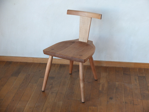 【受注生産】　くるみ椅子　S　セミオーダー/木製/椅子/無垢の家具/ウォールナット 1枚目の画像