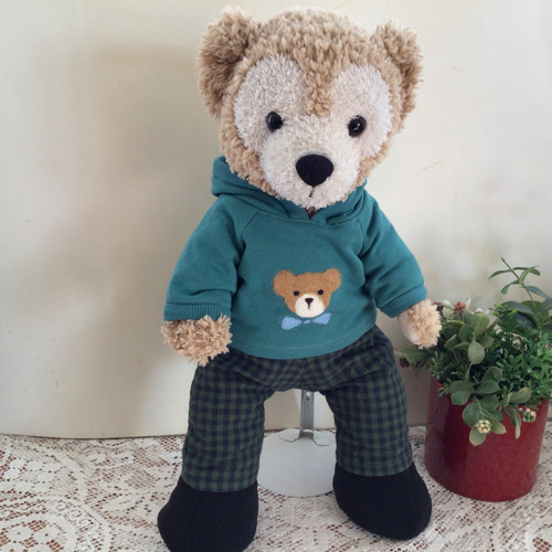 トトロ風クマと羊コスチュームクマのぬいぐるみセット 5%OFF クマ ぬいぐるみ 服 セット 人形 たけのこ JOYFUL MATE 森