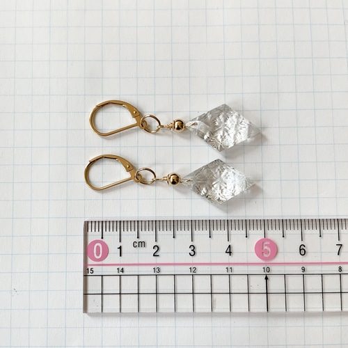 Creema限定】14kgf*カービングクリスタルのピアス／イヤリング*天然石