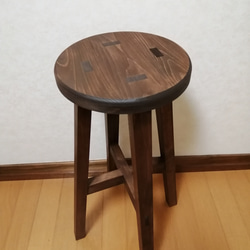 木製スツール　高さ58cm　丸椅子　stool 1枚目の画像