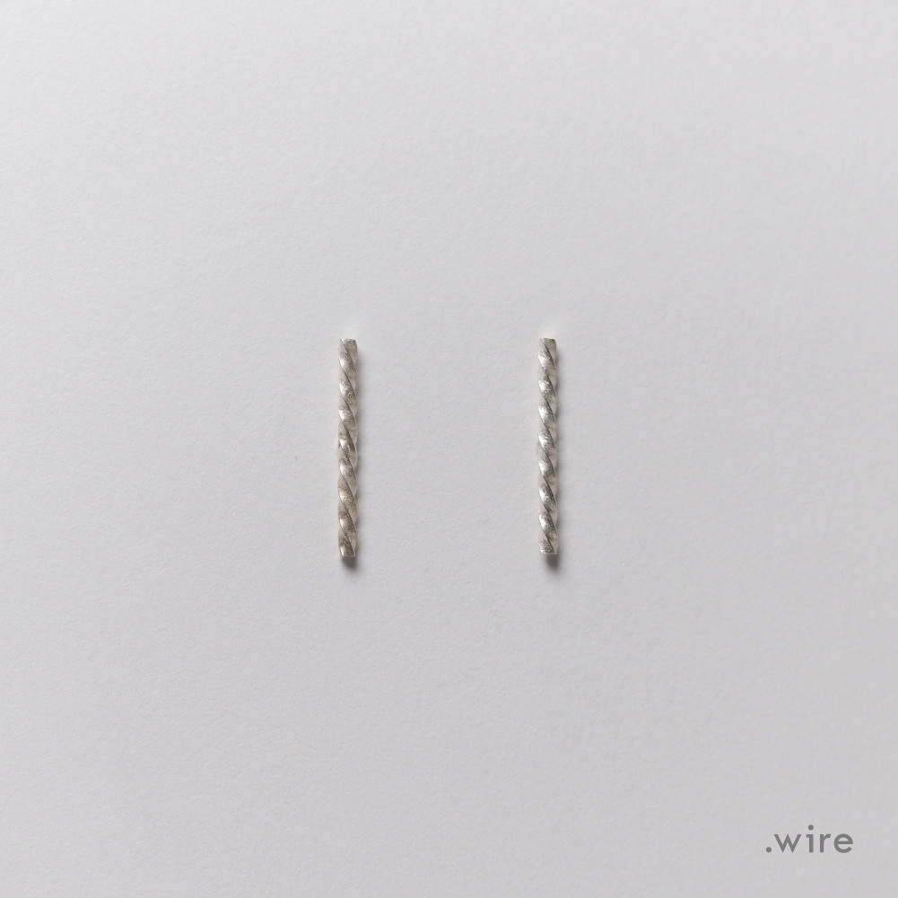 silver makimaki シンプル ピアス