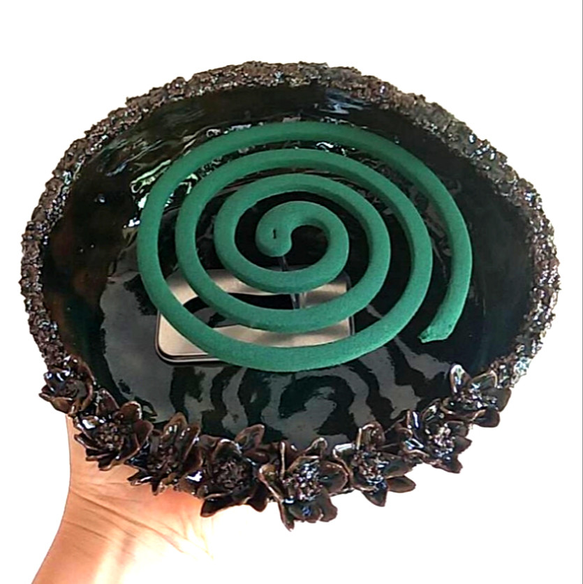 陶の蚊取り線香ホルダー・アクセサリートレー【こっくり秋色・秋の八華】