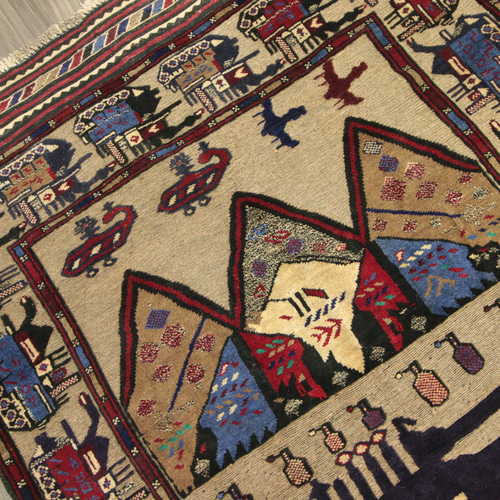 War Rug アフガン ミリタリーデザイン 部族絨毯 トライバルラグ War Rug アフガン ミリタリーデザイン 部族絨毯 トライバルラグ