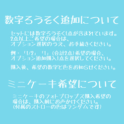 フェルト 大きなケーキ バースデーガーランド 誕生日飾り バースデー飾り カラフル 数字変更可 (大) 壁面飾り 5枚目の画像