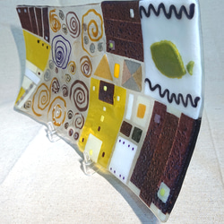 Klimt  クリムトシリーズ 長皿 5枚目の画像
