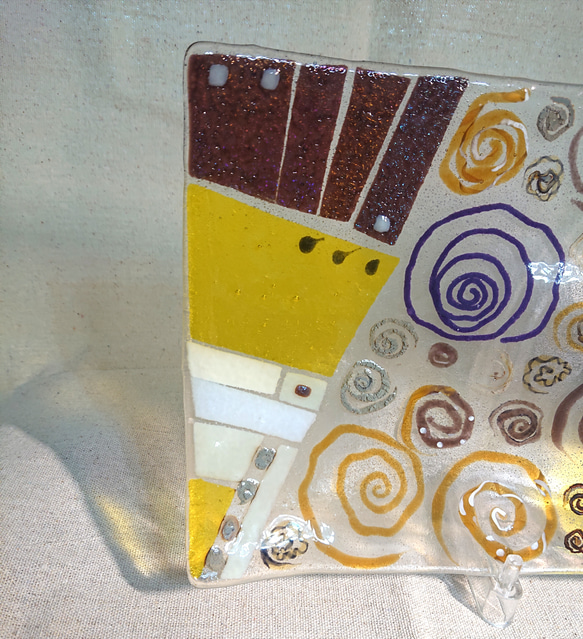 Klimt  クリムトシリーズ 長皿 3枚目の画像