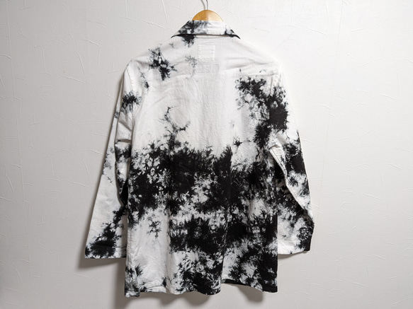 <OSOCU>Denim jacket with black tie dye 広島デニム×名古屋黒紋付染 3枚目の画像