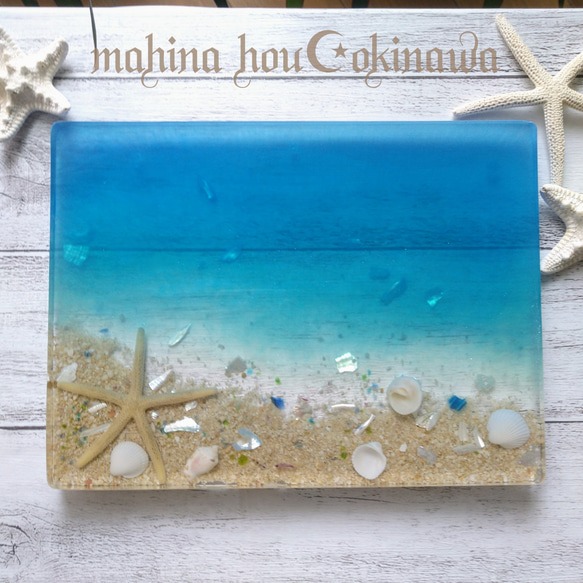 『沖縄の海を感じる』Ocean Resin Art 1枚目の画像