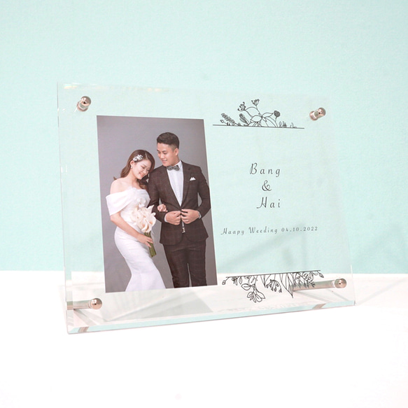 ウエディングフォト ウエディング 写真 夫婦 オリジナル 結婚記念日 結婚式 ウェルカムボード 親友 思い出 #B17 8枚目の画像