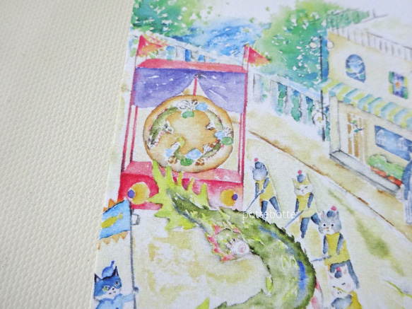 ✻ 龍踊り（じゃおどり）　～猫町（ねこまち）～ / ポストカード / no.83 7枚目の画像
