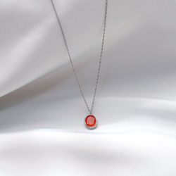 カラーストーン＆ステンレスネックレス~float necklace~ 6枚目の画像
