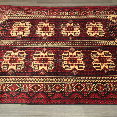 アフガニスタン　ヴィンテージ　ラグ　トライバル　赤　手織り絨毯 アフガニスタン ヴィンテージラグ オールド手織り絨毯