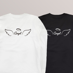 送料無料 天使の羽の定番ロンT・長袖Tシャツ 110〜3XL 大きいサイズ・小さいサイズ 1枚目の画像
