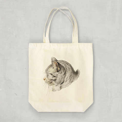 トートバッグ / ジャン ベルナール「猫 の スケッチ (横)」 カバン
