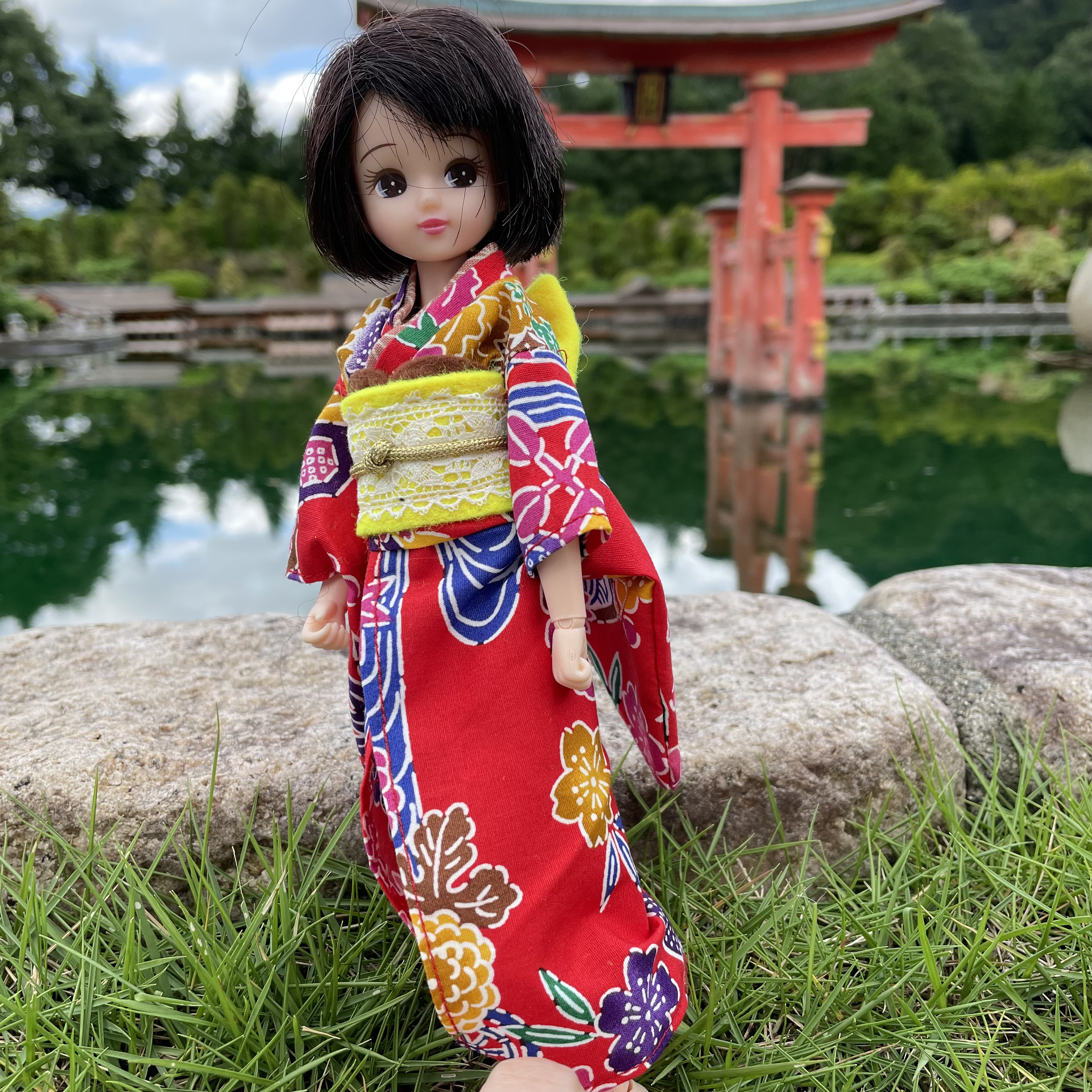 ドール着物 オーダーストップ】小袿〜こうちぎ〜 リカちゃん着物 ドール着物
