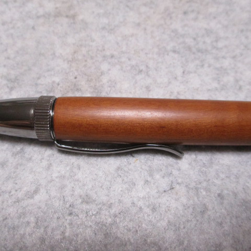 なつめ 縮み杢 椿油仕上げ 回転式ロングパトリオットボールペン