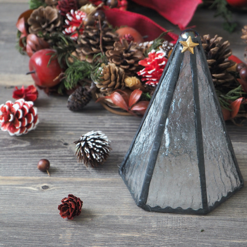 ガラス製クリスマスツリーライト赤や緑のジュエリーライトを入れて