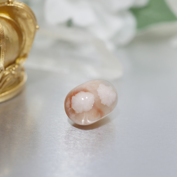 天然石 高品質 桜瑪瑙（さくらめのう） 天珠 1個 18mm 再販 天然石 