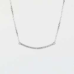 ◇受注制作◇ ダイヤモンドネックレス モアサナイト U字ネックレス