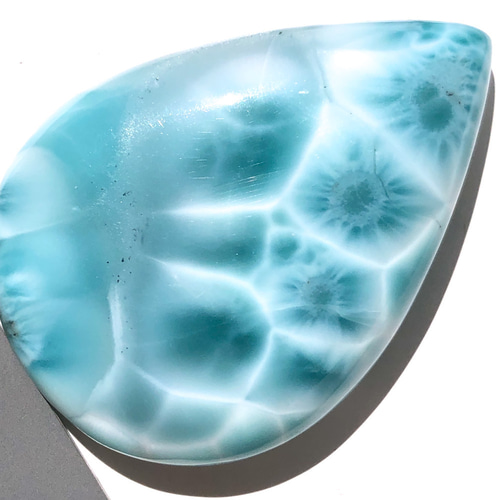 特大ラリマー[560] 46x33mm 129Cts ルース ／天然石