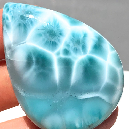 専用　ラリマー 特大ラリマー[560] 46x33mm 129Cts ルース ／天然石 ／ カボション