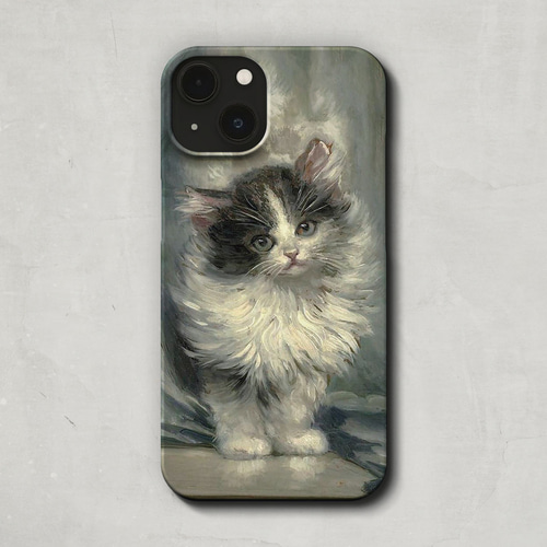 スマートフォンケース      絵画 猫  和風猫 ハンドメイド スマートフォンケース 絵画 猫 和風猫 ハンドメイドの通販 by