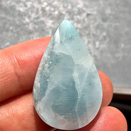 ラリマールース ラリマー[555] 34x22mm 74Cts ルース ／天然石 ／ カボション