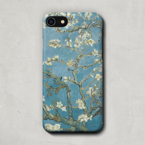 スマホケース / フィンセント ファン ゴッホ「花咲く アーモンド の 木の枝」 iPhone 全機種対応 絵画 レトロ 3枚目の画像