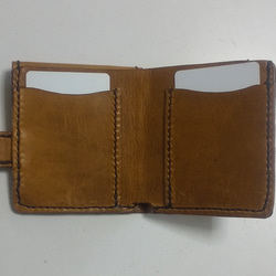 ハンドメイドコンパクト二つ折り財布 3枚目の画像