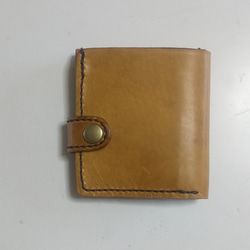 ハンドメイドコンパクト二つ折り財布 2枚目の画像