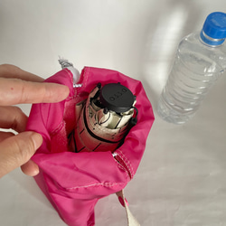 【再販しました】折り畳み傘袋　ペットボトルカバー   雨　水滴　吸収　濡れない　スポーティー　シンプル　 5枚目の画像