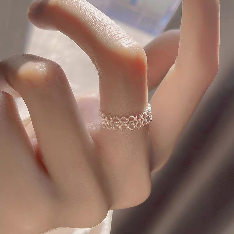 リングぶどうデザイン手作り製1点品！サイズフリー Cinderella シルバー