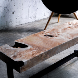 セイヨウハコヤナギのローテーブル 2枚目の画像