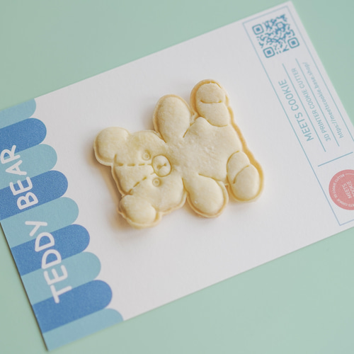 Teddy bear テディベア クッキー型 クッキー型 meetscookie 通販 Teddy bear テディベア クッキー型 クッキー型 meetscookie 通販