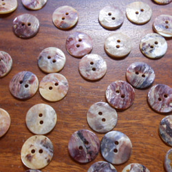 アコヤ貝のボタン　20mm　2穴　12個 4枚目の画像