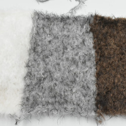 【お得！】動物の毛のような手編み糸！ファー ダークグレイ (灰色)(500g) 手芸に適した楽しい毛糸！ 6枚目の画像