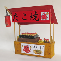 「赤ちょうちん」　たこ焼屋　完成モデル　ジオラマ　ミニチュア　 10枚目の画像