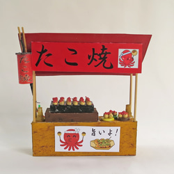「赤ちょうちん」　たこ焼屋　完成モデル　ジオラマ　ミニチュア　 9枚目の画像