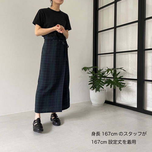 裏地付き》巻きスカート風タイトスカートパターン(型紙