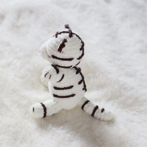 ホワイトタイガーのあみぐるみ あみぐるみ AmuAmuFactory 通販