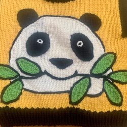 秋冬・パンダのちびっこセーター 4枚目の画像