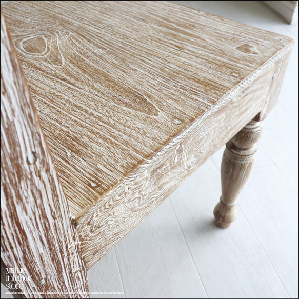 オールドチーク無垢材 ダイニングチェアWW 椅子 イス チェア シャビー 古材家具 手作り 天然木 銘木家具 6枚目の画像