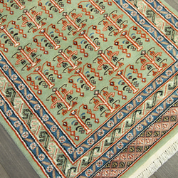 新品　高級ラグ　パキスタン手織り絨毯　アクセントラグ　玄関マット　75x128cm　＃800 4枚目の画像