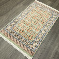新品　高級ラグ　パキスタン手織り絨毯　アクセントラグ　玄関マット　75x128cm　＃800 10枚目の画像