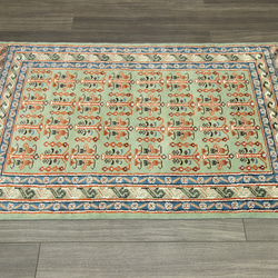 新品　高級ラグ　パキスタン手織り絨毯　アクセントラグ　玄関マット　75x128cm　＃800 2枚目の画像