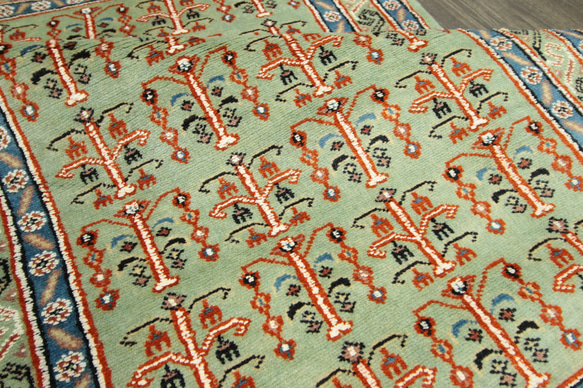 新品　高級ラグ　パキスタン手織り絨毯　アクセントラグ　玄関マット　75x128cm　＃800 5枚目の画像