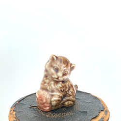 ねこの置きもの cat figure 陶器のねこ　動物　cats イギリスアンティーク　ギフト　プレゼント 5枚目の画像
