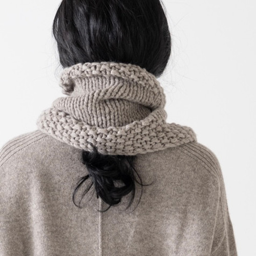 受注生産】CA&Co.手編み ヤクのざっくりネックウォーマー ネック