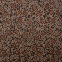 バティック 生地 インドネシア ジャワ更紗 葉のモチーフ パターン２ ブラウン 3枚目の画像